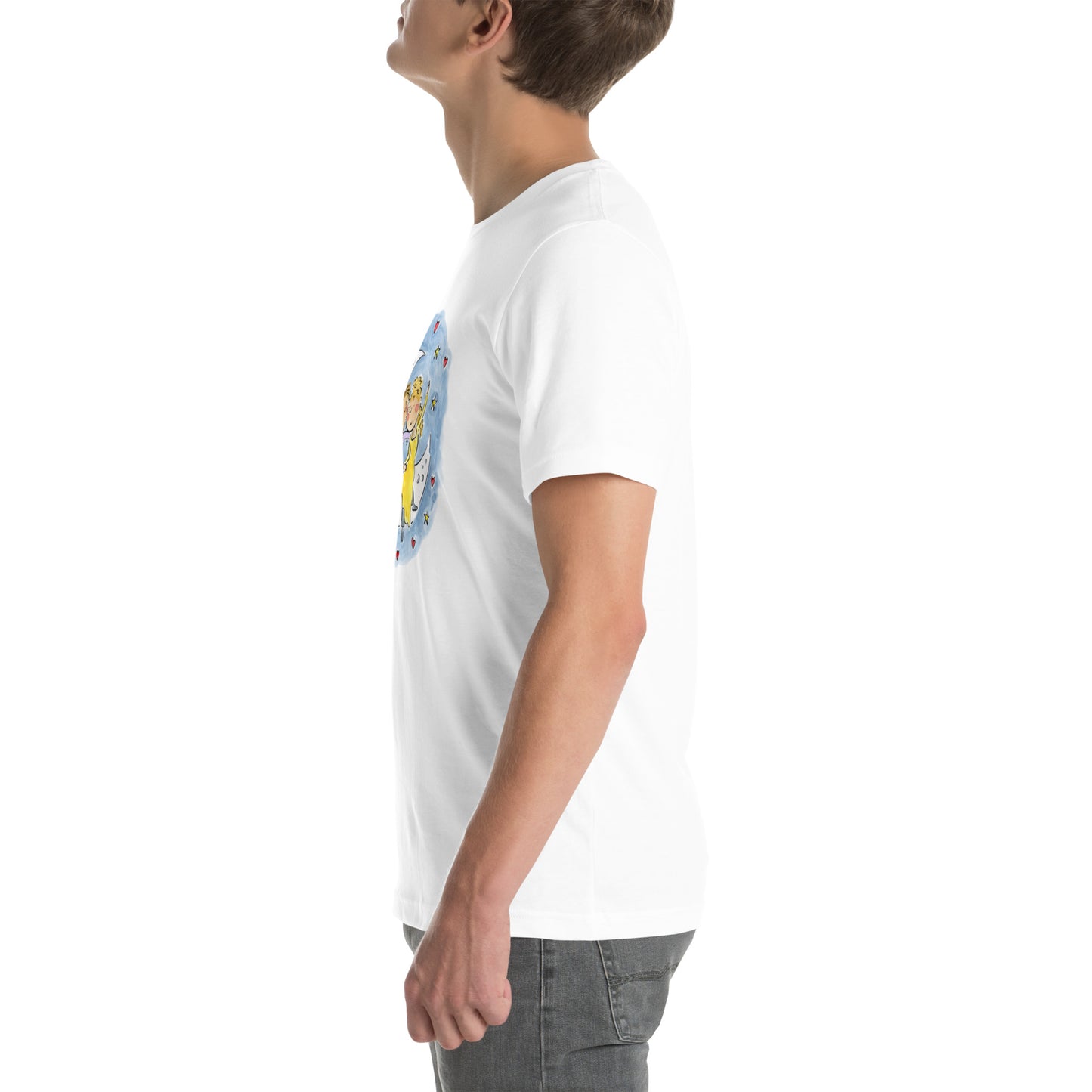 Moon Couple Illustration by Rosie Brooks Unisex t-shirt