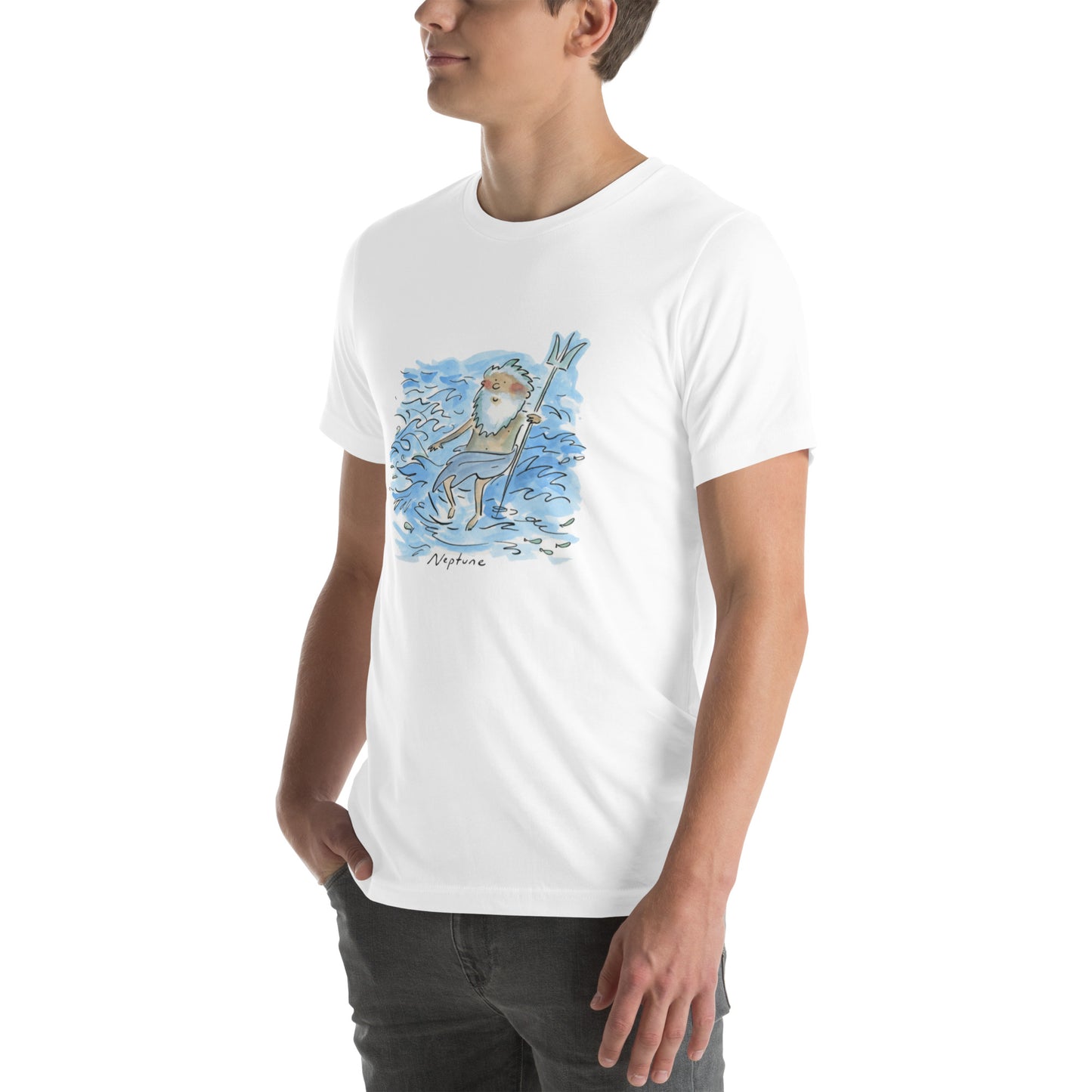 Neptune Illustration by Rosie Brooks Unisex t-shirt