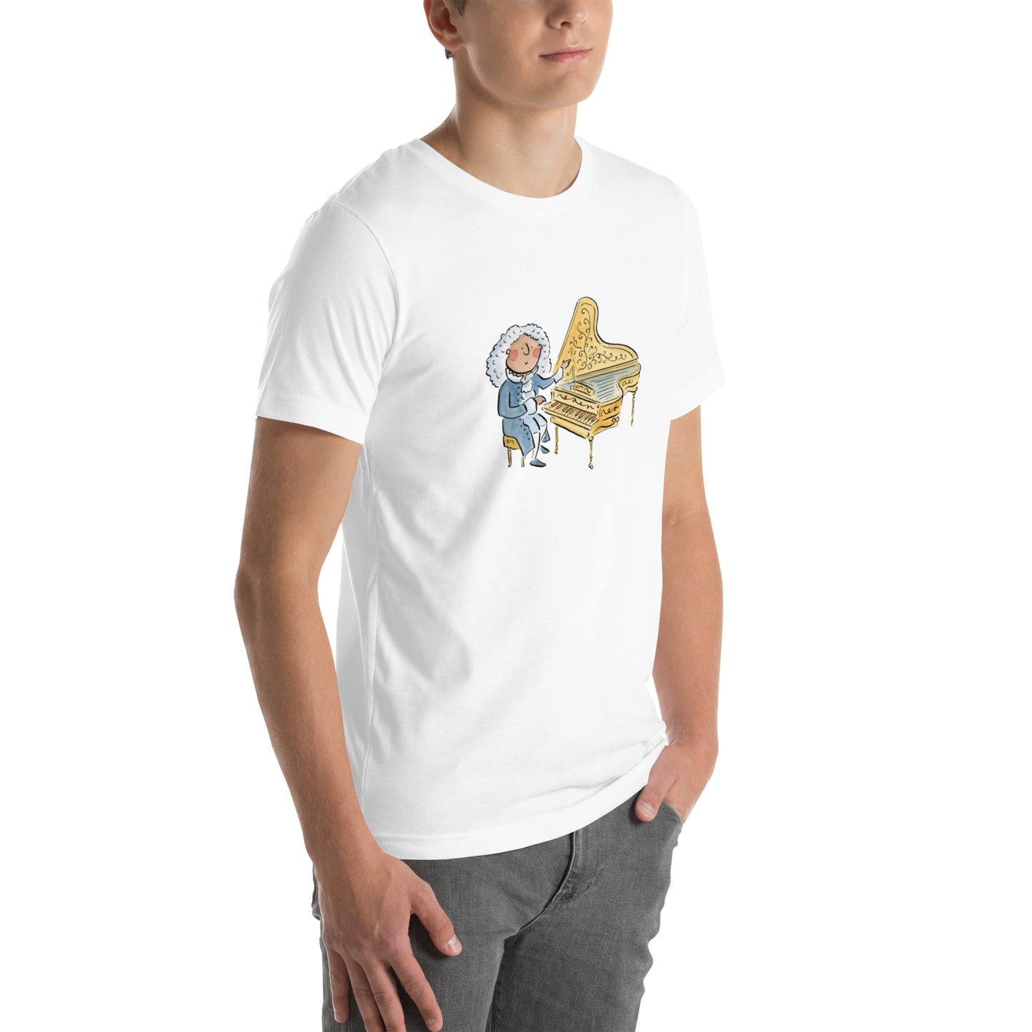 Harpsichord Illustration by Rosie Brooks Unisex t-shirt