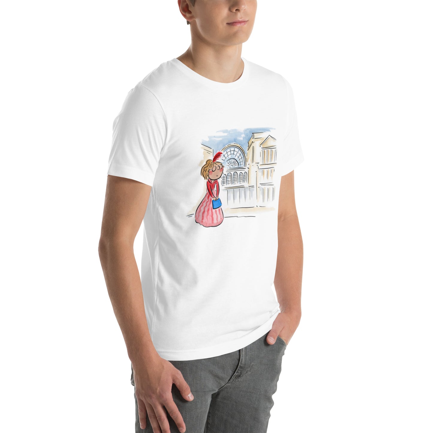Off to the Opera Illustration by Rosie Brooks Unisex t-shirt