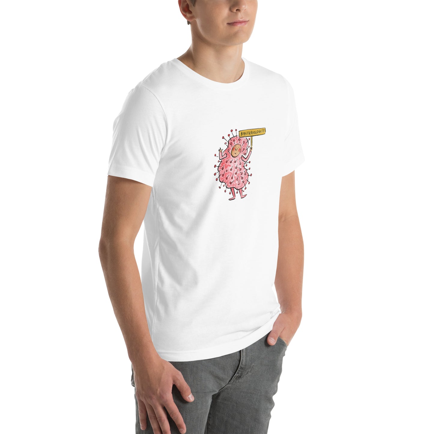 Bacteriologist Illustration by Rosie Brooks Unisex t-shirt
