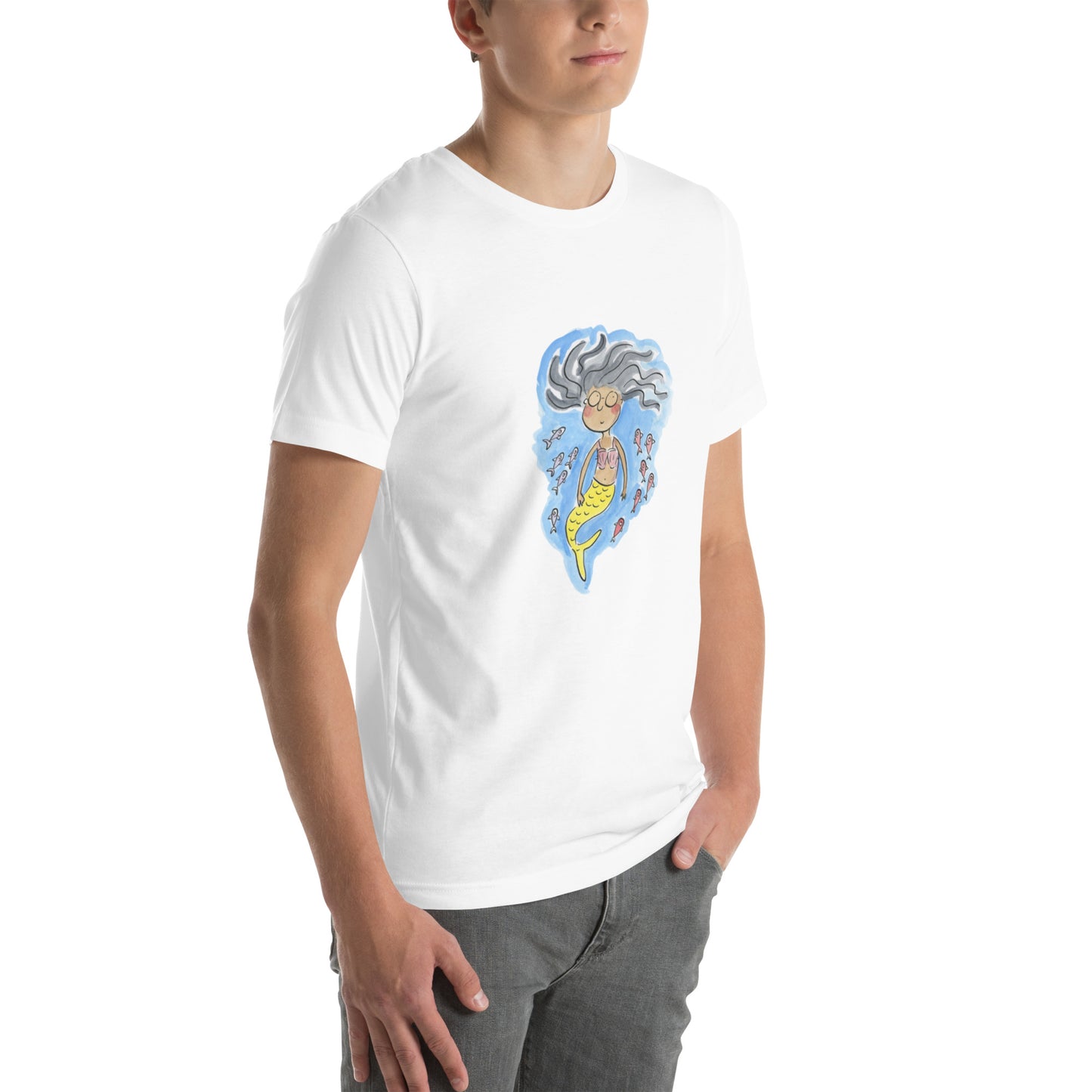 Mermaid Illustration by Rosie Brooks Unisex t-shirt