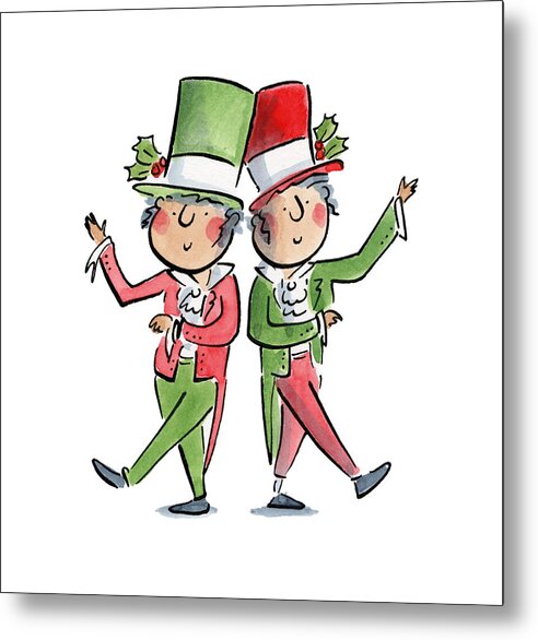 Victorian Christmas - Metal Print