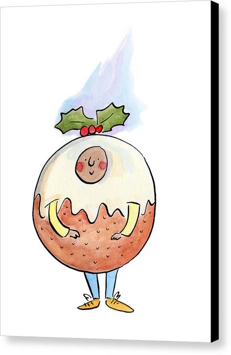 Christmas Pudding  1 - Canvas Print