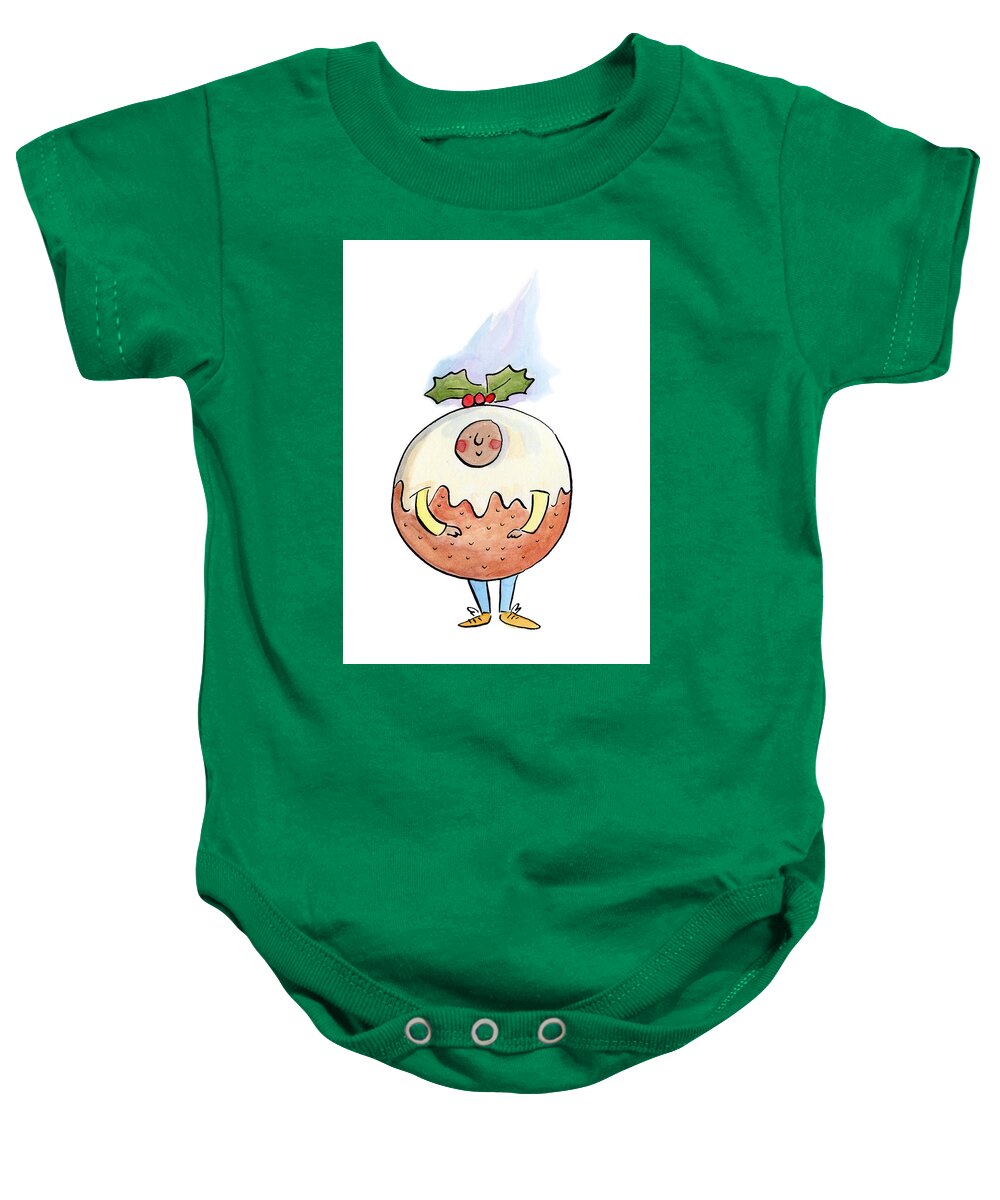 Christmas Pudding  1 - Baby Onesie