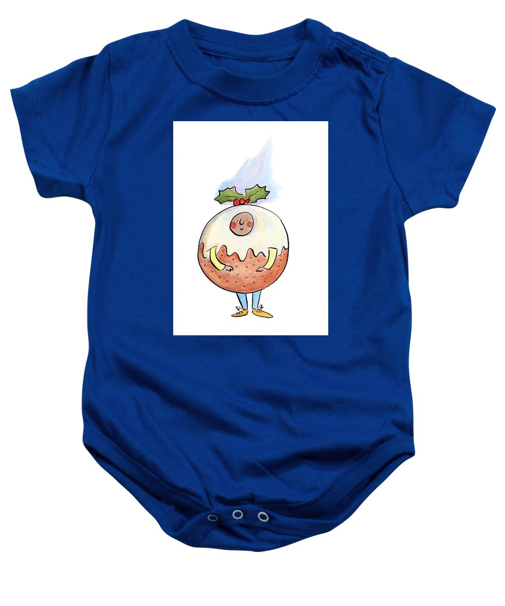 Christmas Pudding  1 - Baby Onesie