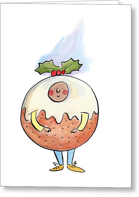 Christmas Pudding  1 - Greeting Card