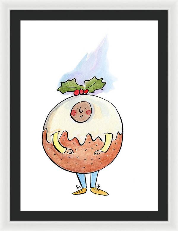 Christmas Pudding  1 - Framed Print