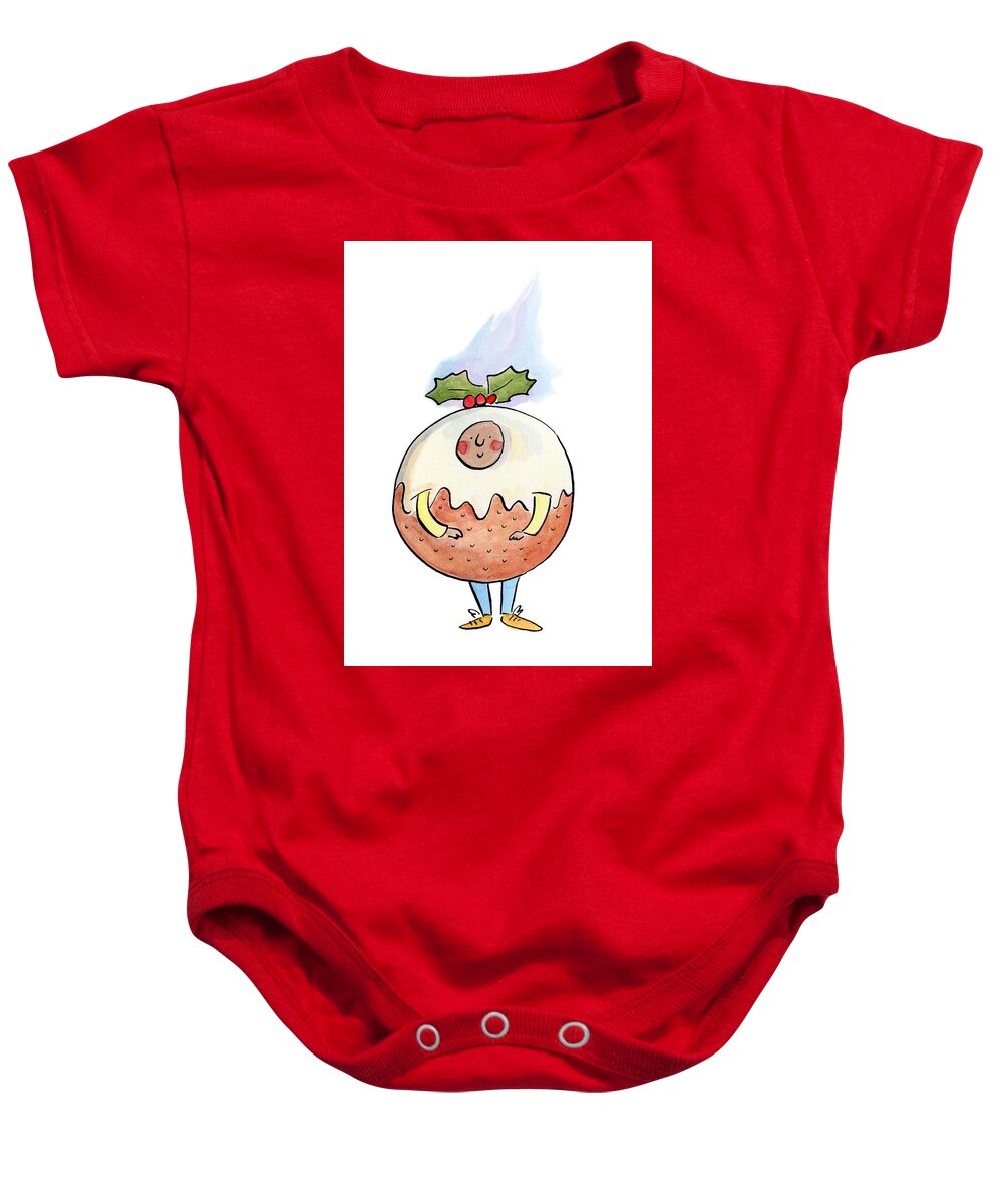 Christmas Pudding  1 - Baby Onesie