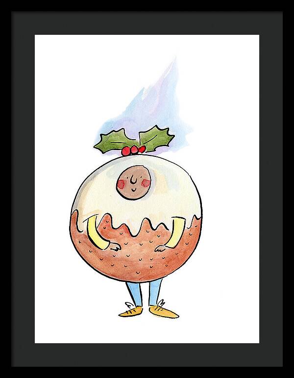 Christmas Pudding  1 - Framed Print