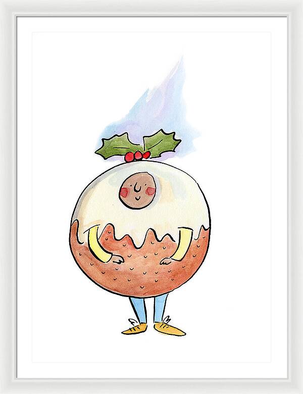 Christmas Pudding  1 - Framed Print