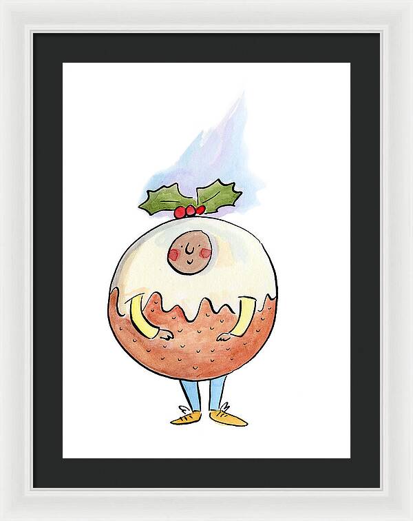 Christmas Pudding  1 - Framed Print