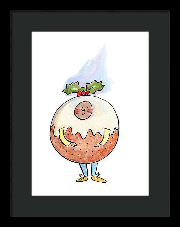 Christmas Pudding  1 - Framed Print