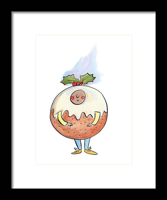 Christmas Pudding  1 - Framed Print