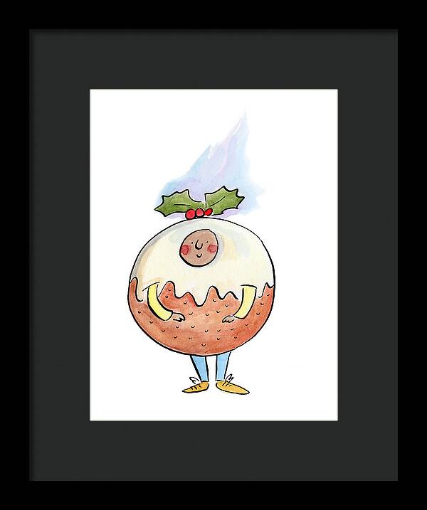 Christmas Pudding  1 - Framed Print