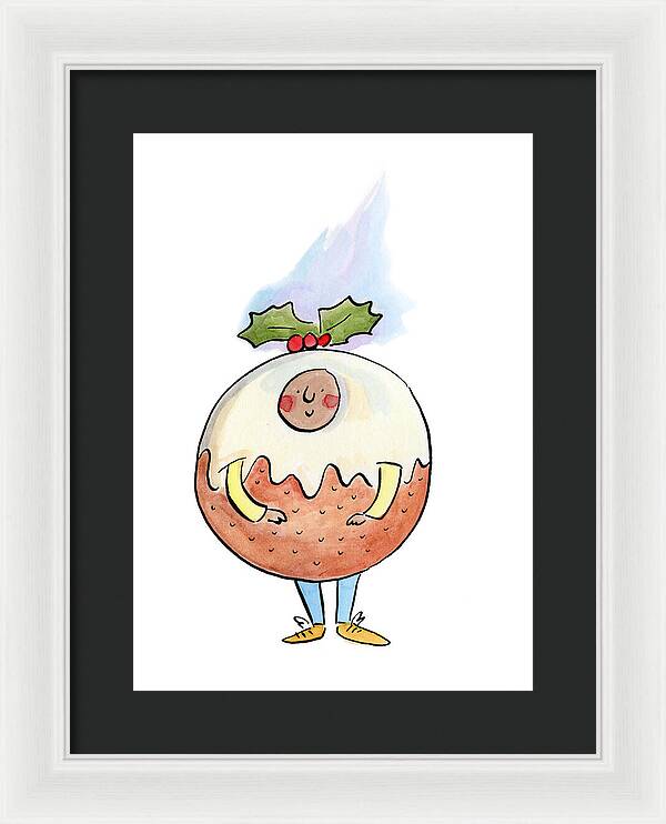 Christmas Pudding  1 - Framed Print