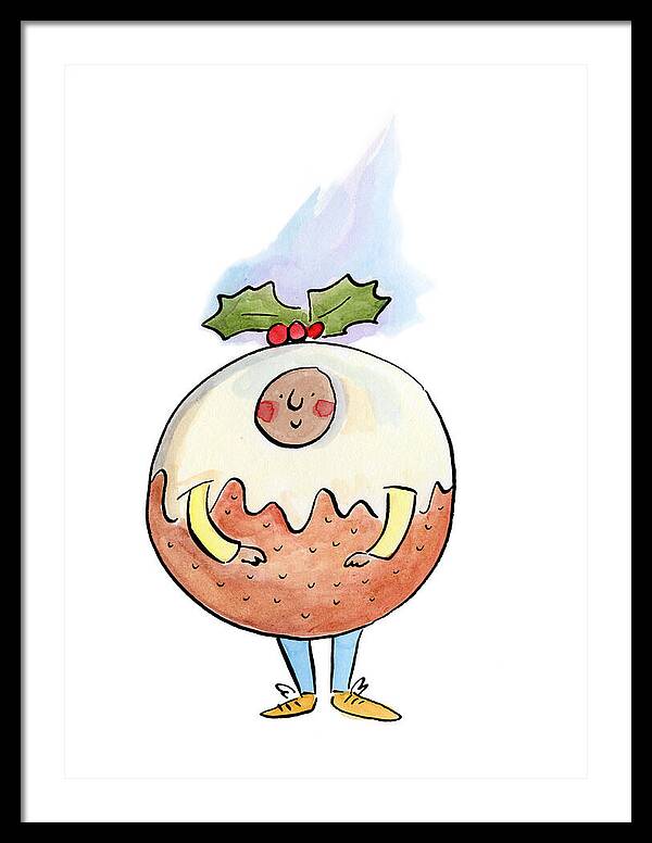 Christmas Pudding  1 - Framed Print