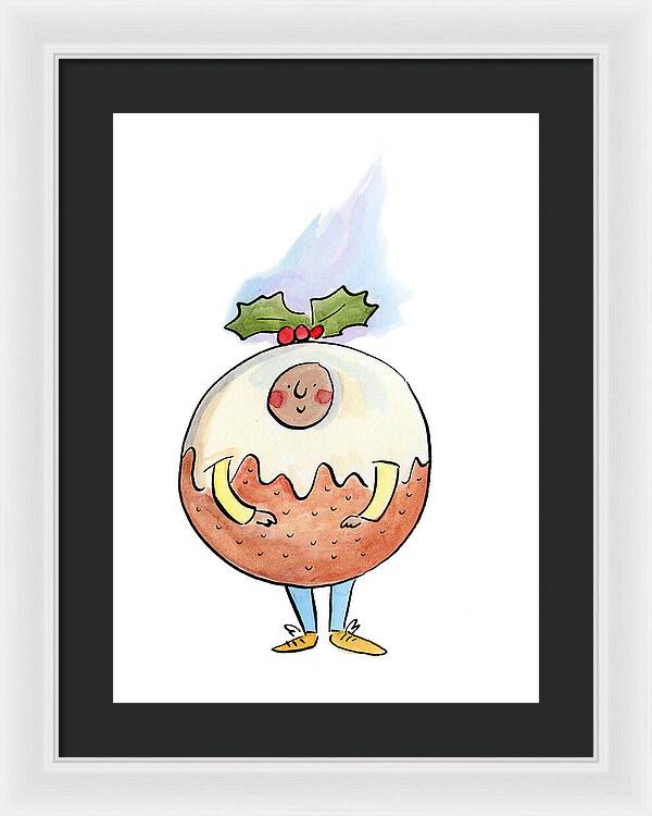 Christmas Pudding  1 - Framed Print