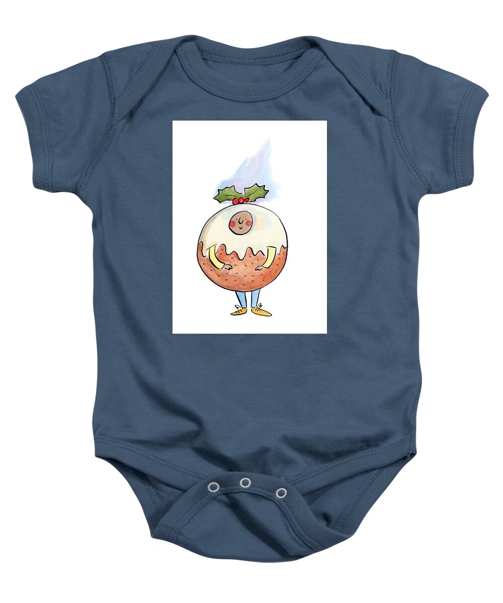 Christmas Pudding  1 - Baby Onesie