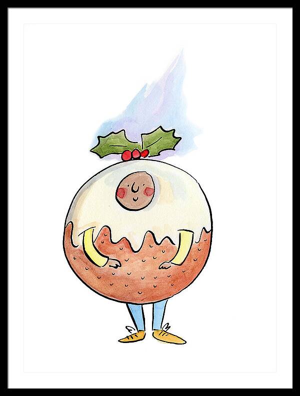 Christmas Pudding  1 - Framed Print