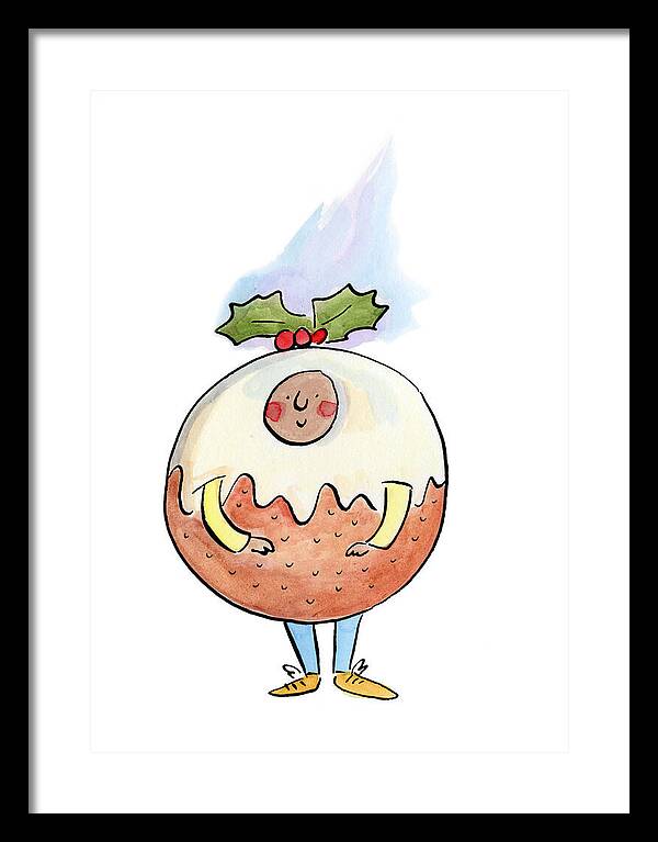 Christmas Pudding  1 - Framed Print