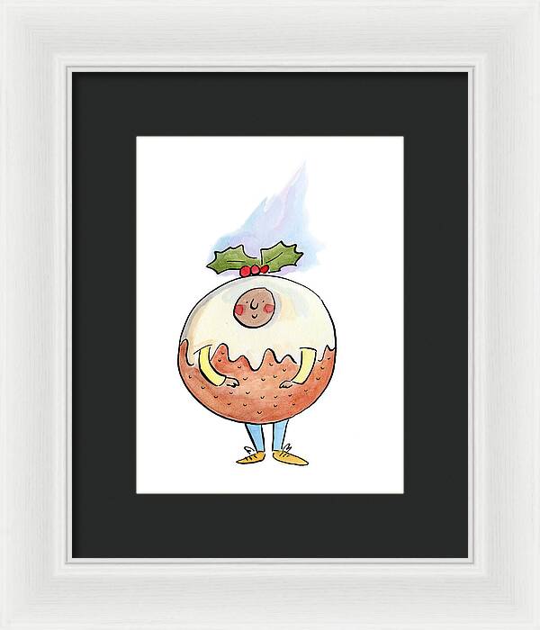 Christmas Pudding  1 - Framed Print