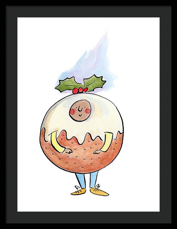 Christmas Pudding  1 - Framed Print