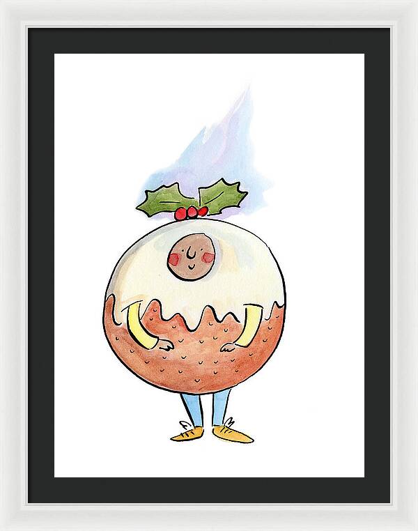 Christmas Pudding  1 - Framed Print