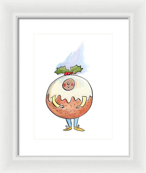 Christmas Pudding  1 - Framed Print