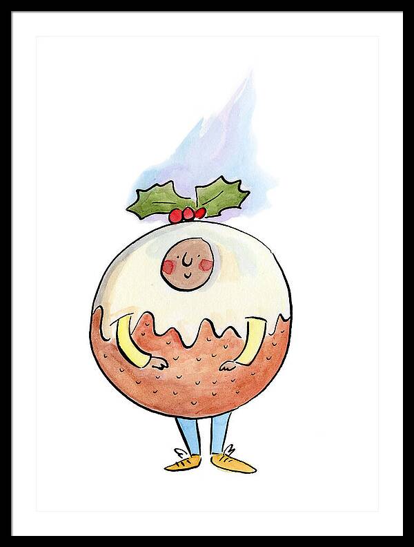 Christmas Pudding  1 - Framed Print