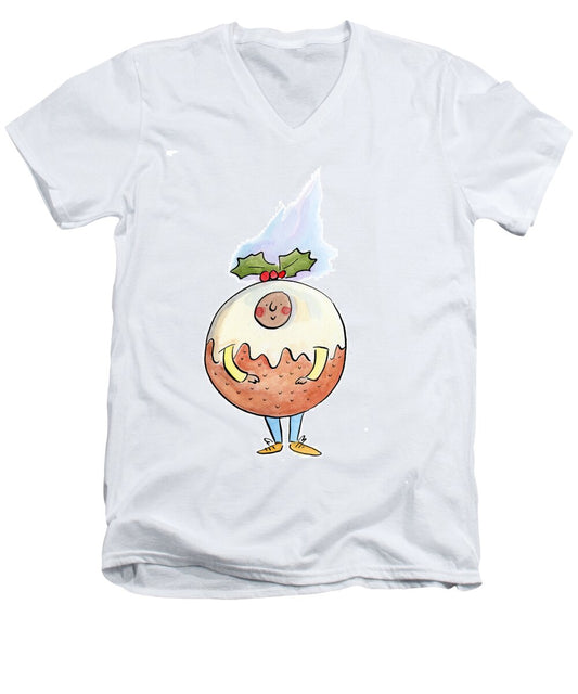 Christmas Pudding  1 - Men's V-Neck T-Shirt