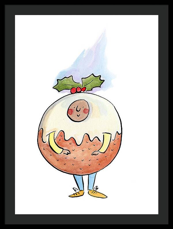 Christmas Pudding  1 - Framed Print