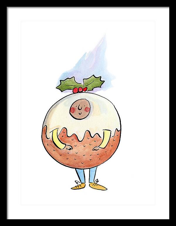 Christmas Pudding  1 - Framed Print