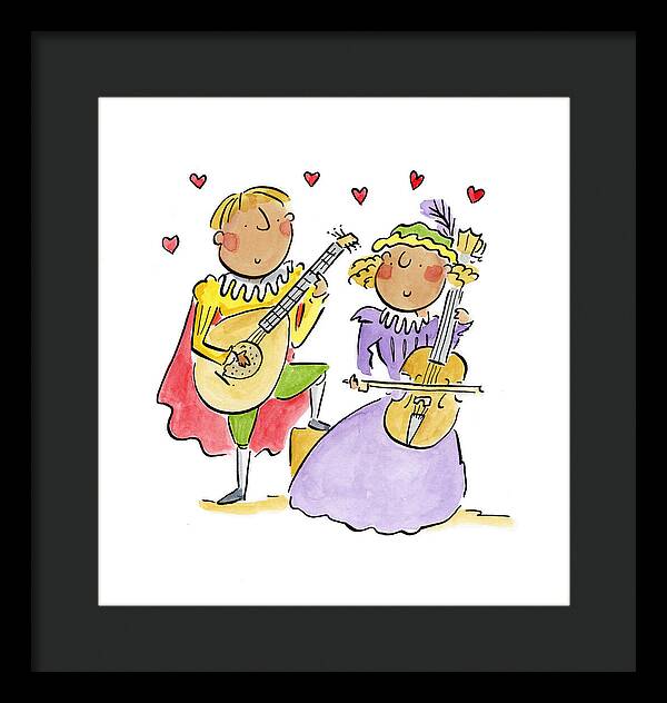 If music be the food of love 1 - Framed Print