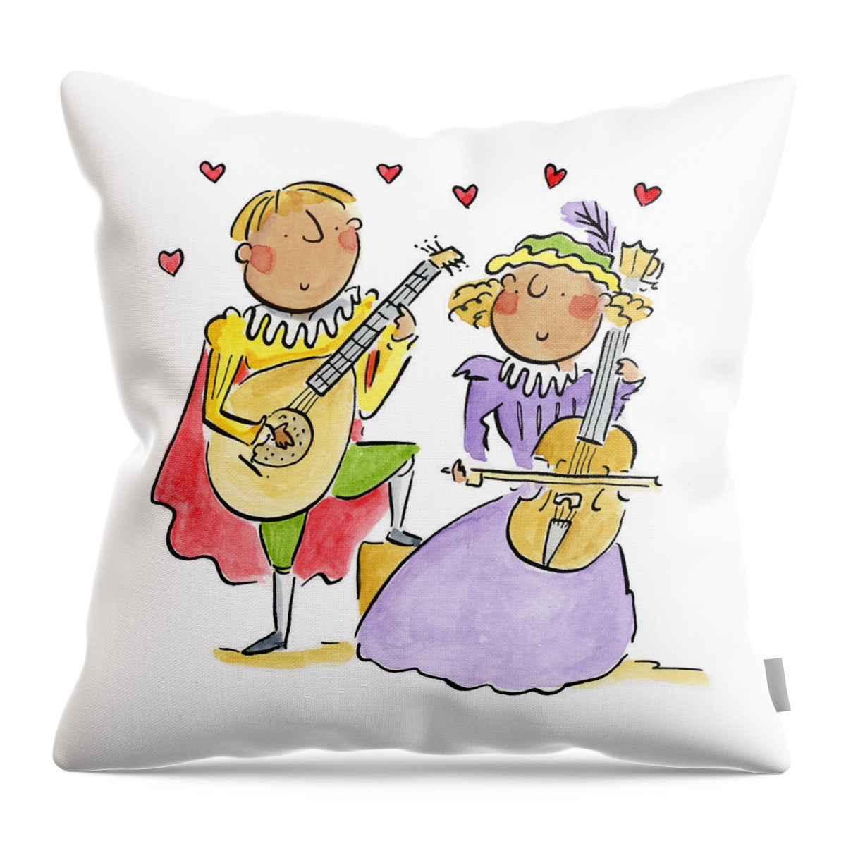 If music be the food of love 1 - Throw Pillow