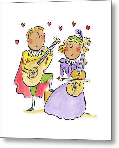 If music be the food of love 1 - Metal Print