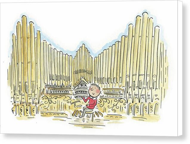 Organist 1 - Canvas Print