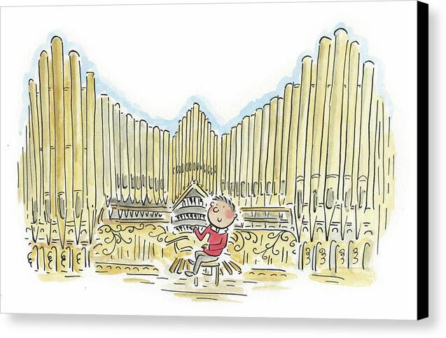 Organist 1 - Canvas Print