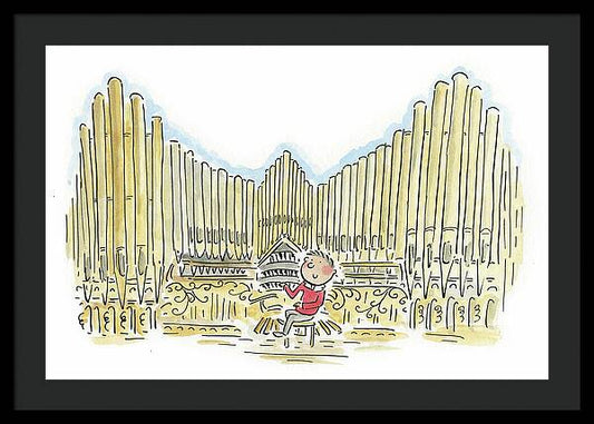 Organist 1 - Framed Print