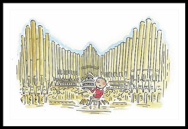 Organist 1 - Framed Print