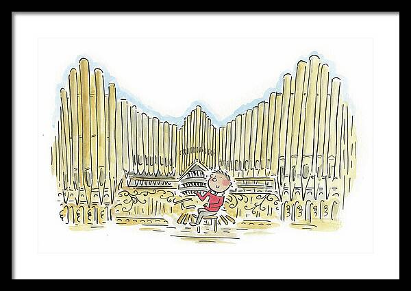 Organist 1 - Framed Print
