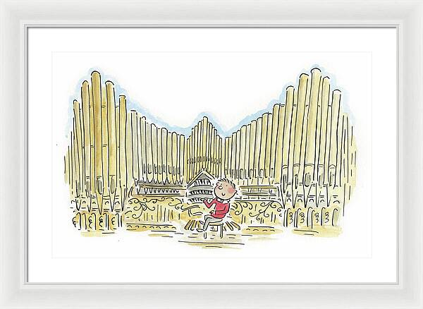 Organist 1 - Framed Print