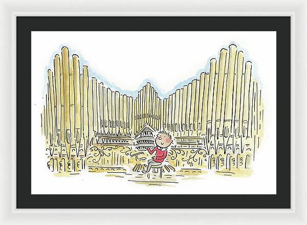 Organist 1 - Framed Print