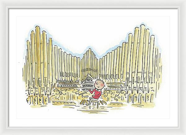 Organist 1 - Framed Print