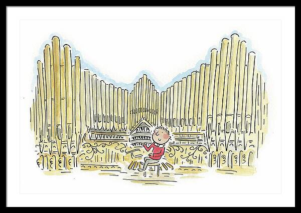 Organist 1 - Framed Print