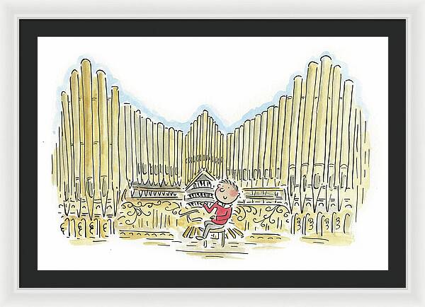 Organist 1 - Framed Print