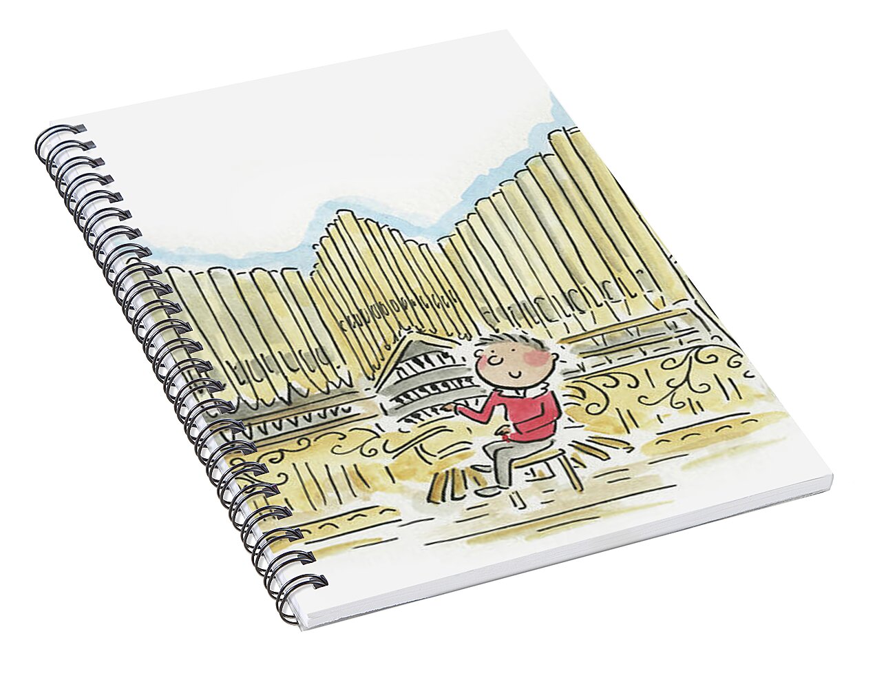 Organist 1 - Spiral Notebook