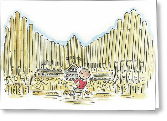 Organist 1 - Greeting Card