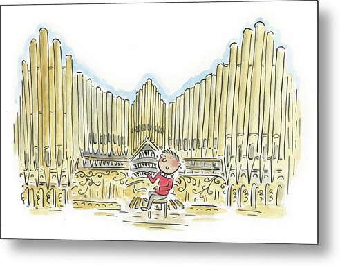 Organist 1 - Metal Print