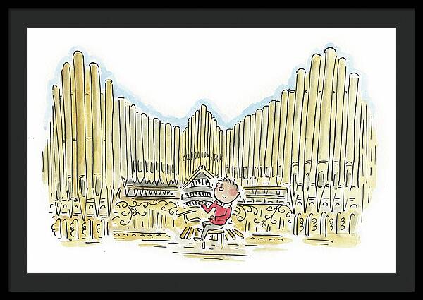 Organist 1 - Framed Print